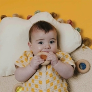 Sonajero Sensorial Calm Donut Turquesa 