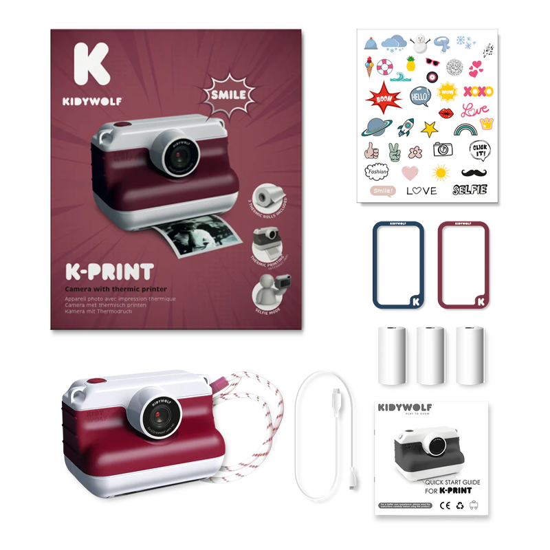 K-Print Cámara Impresión Térmica Roja