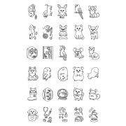 Kidydraw Mini Tableta de Dibujo Mascotas