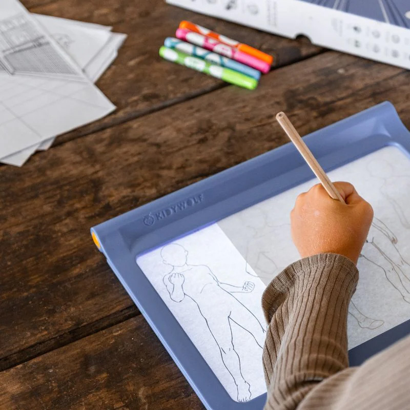 Kidydraw-Pro Tableta Luminosa Azul