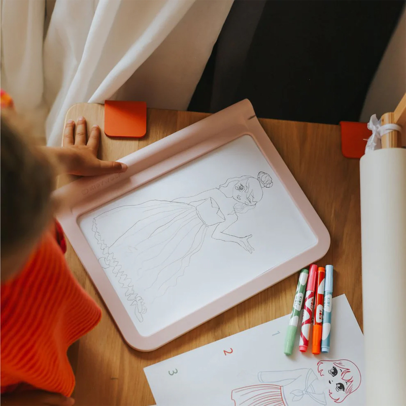 Kidydraw-Pro Mesa Luminosa Rosa