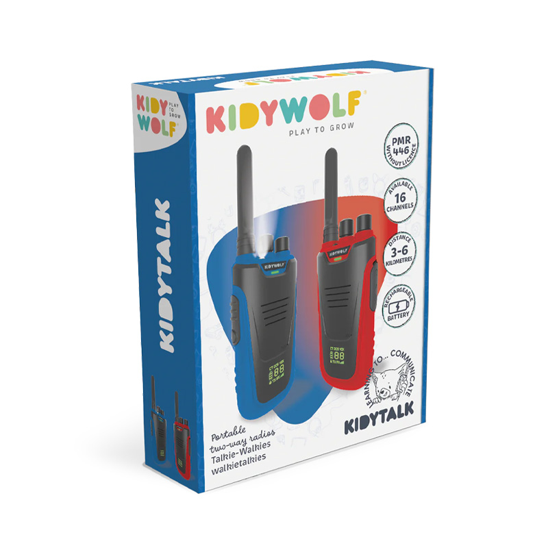 Kidytalk Walkie-talkies Azul y Rojo