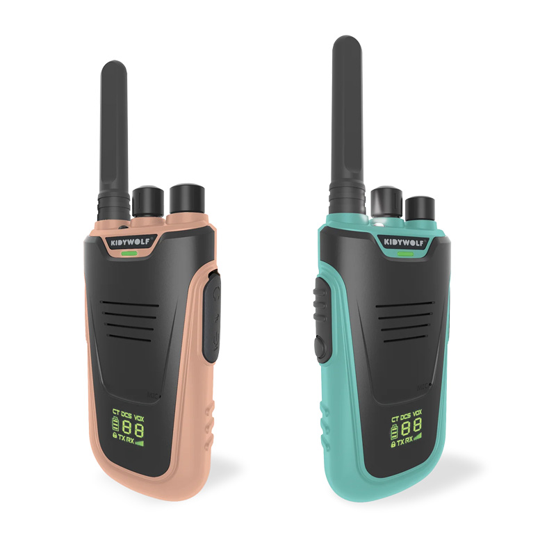 Kidytalk Walkie-talkies Natural y Ciano