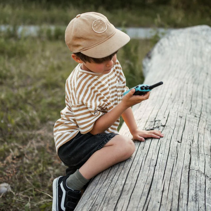 Kidytalk Walkie-talkies Natural y Ciano