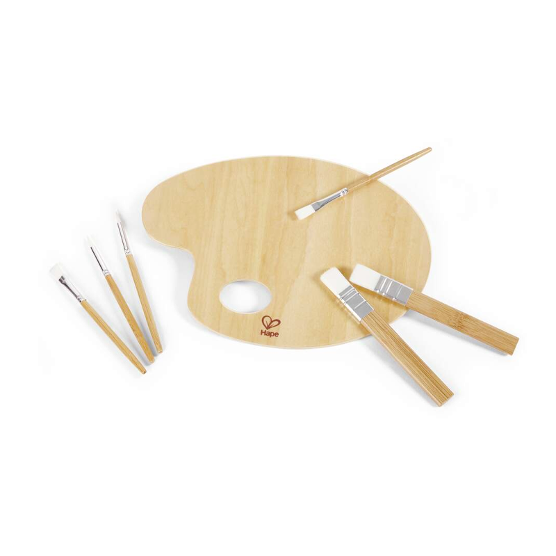 Kit Artístico de Pincéis e Paleta