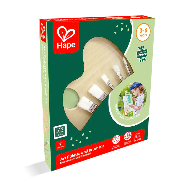 Kit Artístico de Pincéis e Paleta