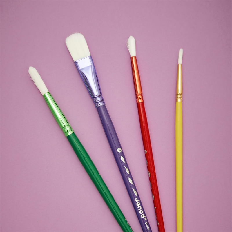 Kit de 4 Pinceles Sintéticos Janod