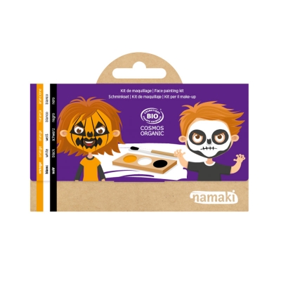 Kit Maquillaje Orgánico Calabaza y Esqueleto Kit Maquillaje Orgánico Calabaza y Esqueleto