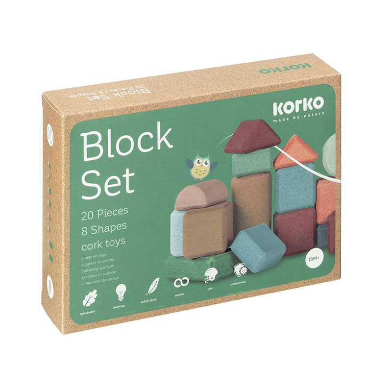 Korko 20 Bloques de Construcción de Corcho