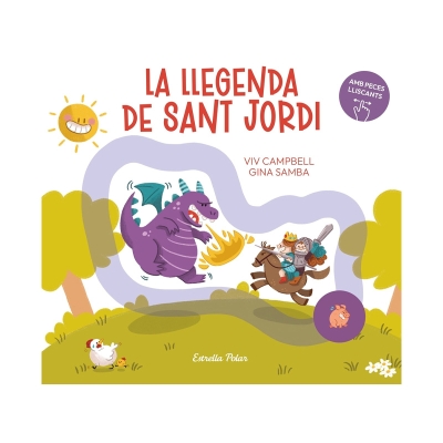La Llegenda de Sant Jordi amb peces lliscants