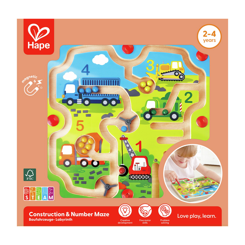 Labirinto Magnético Construção e Números