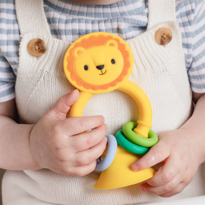 Leão de silicone Buddy para cadeira alta