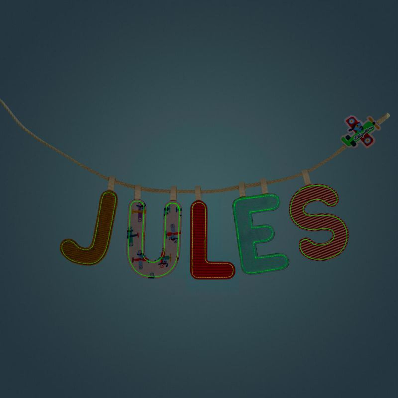 Letra J Fosforescente Lilliputiens