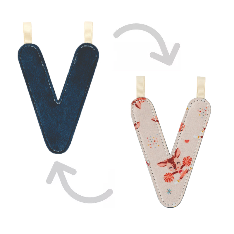 Letra V Fosforescente Lilliputiens