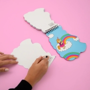 Libreta OMY De Pegatinas Unicornio Lily