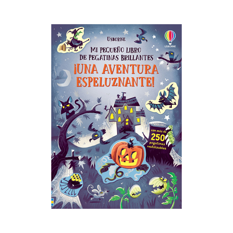 Libro de Pegatinas ¡Una aventura espeluznante! de Usborne en Minikidz