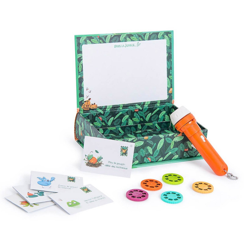 Libro Linterna Proyector Historias Jungla