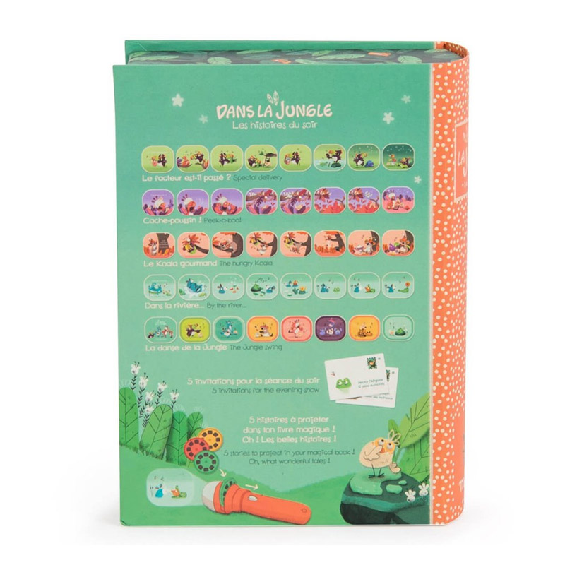 Libro Linterna Proyector Historias Jungla