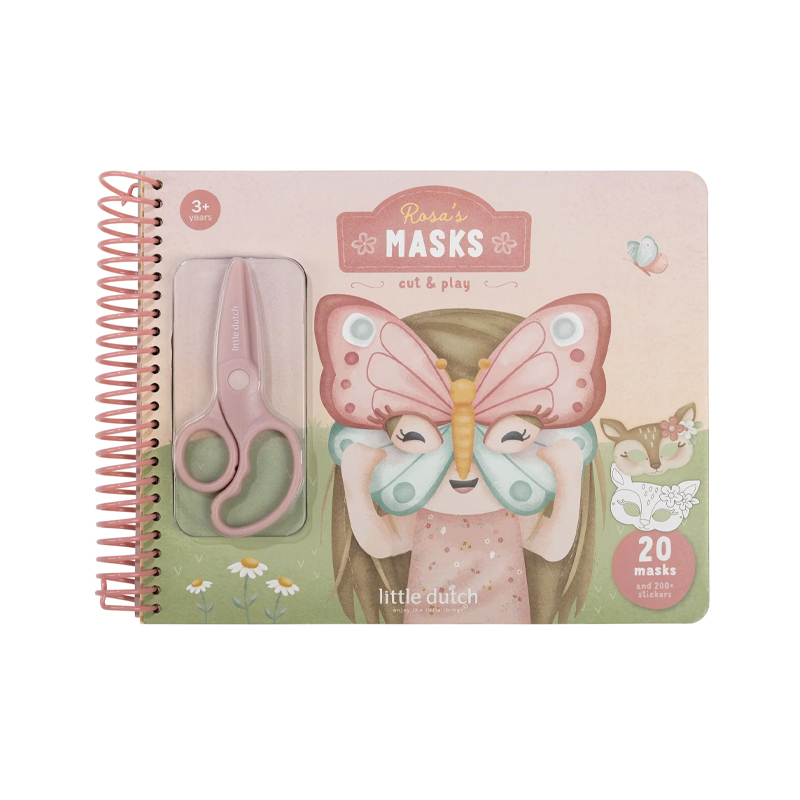 Libro Recorta y Pinta Las Máscaras de Rosa