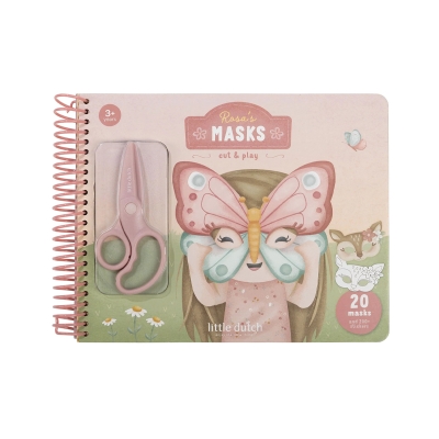 Libro Recorta y Pinta Las Máscaras de Rosa