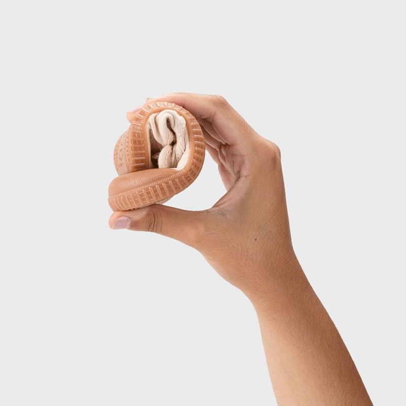 Zapatillas de lona Berri Brf. Velcro Caramelo Marfil