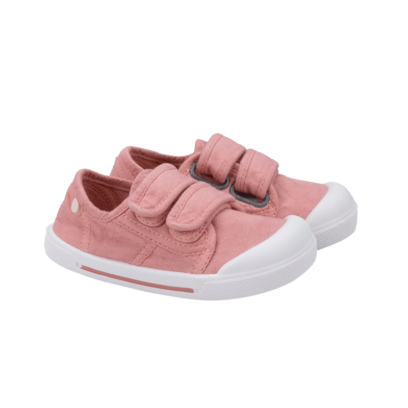 Zapatillas de lona Canvas Velcro Rosa