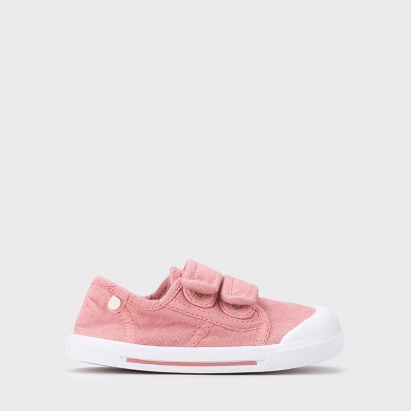 Zapatillas de lona Canvas Velcro Rosa