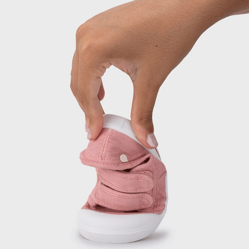 Zapatillas de lona Canvas Velcro Rosa
