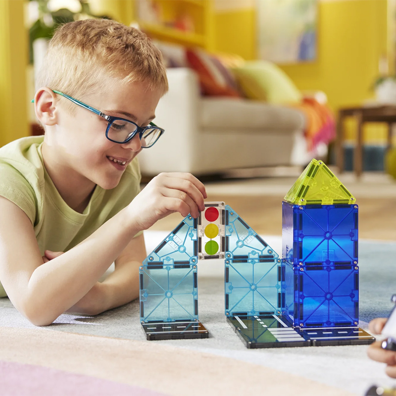 Magna-Tiles Police Patrol Set 20 piezas