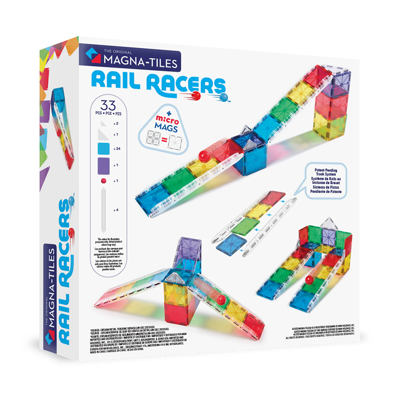 Magna-Tiles Rail Racers 33 piezas