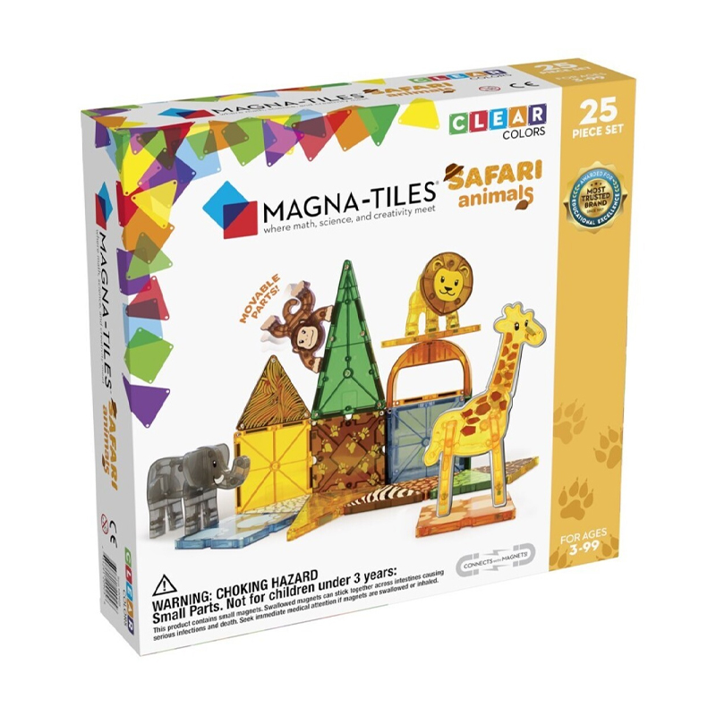 Magna-Tiles Safari Animals Set 25 piezas