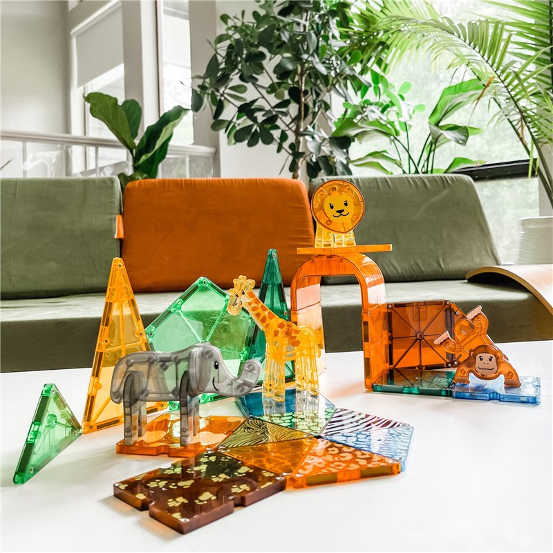 Magna-Tiles Safari Animals Set 25 piezas
