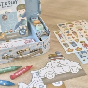 Maleta de Creatividad Little Dutch Jim Vehículos