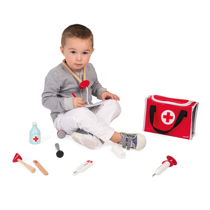 Carrito Maletin Kit Estuche Doctor Medico Juguete Didactico