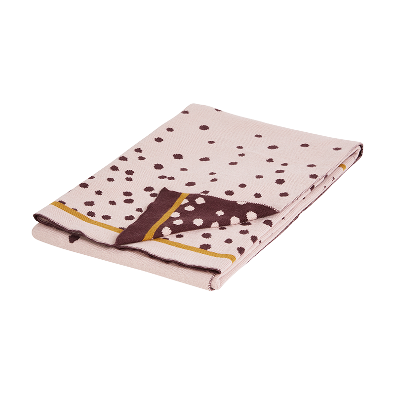 Manta de Punto: Happy Dots Rosa