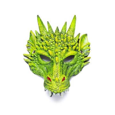 Máscara de Dragão Verde Máscara de Dragão Verde