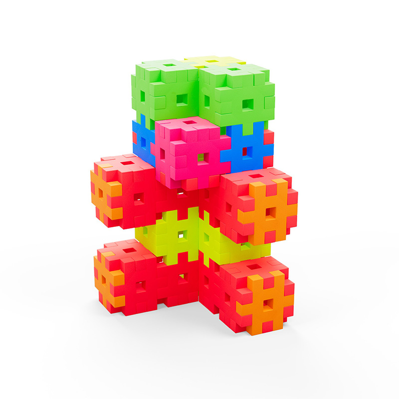 Bloques Meli Basic Neon Travel Box 500 piezas