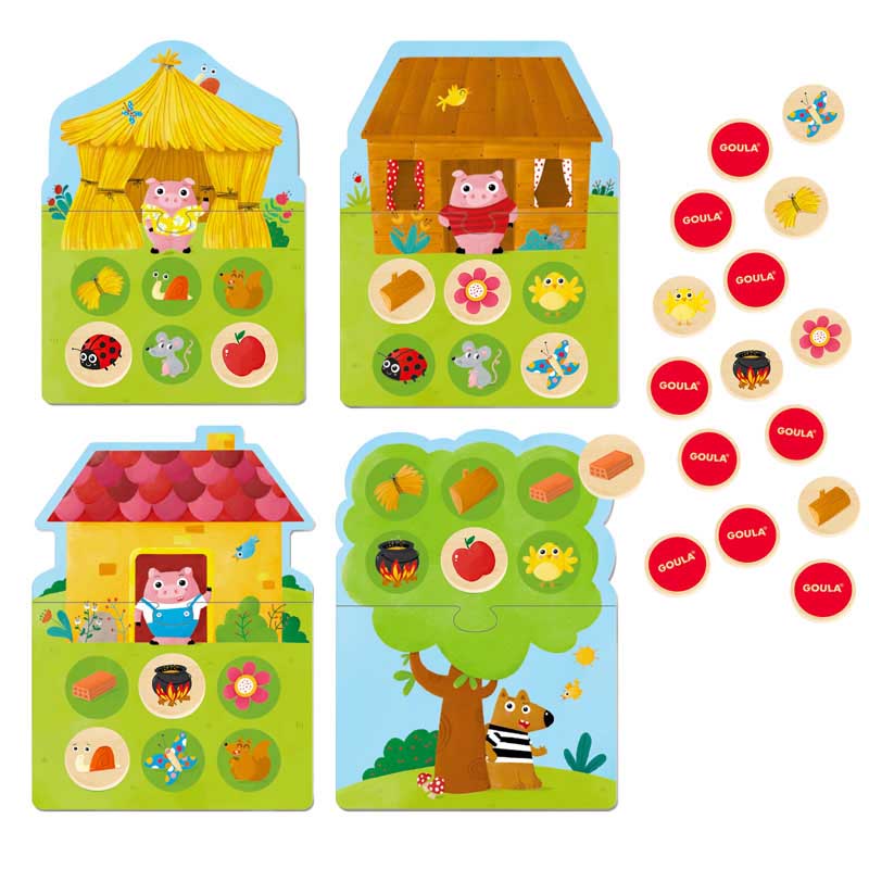 Memo Lotto os 3 Porquinhos