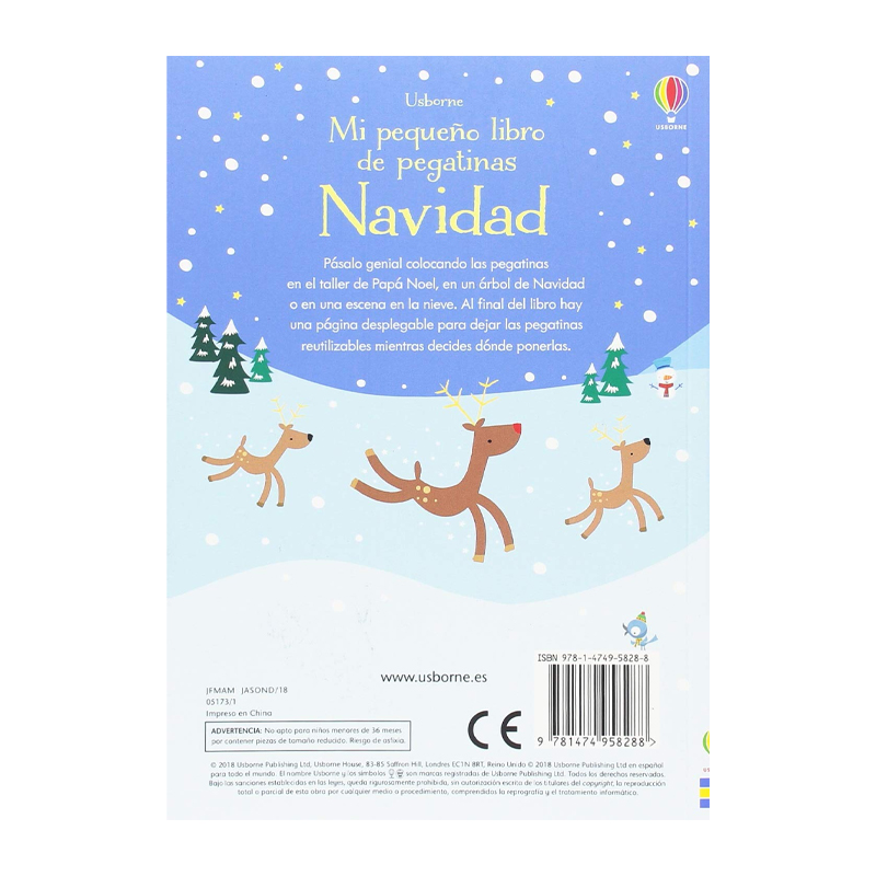 Mi Pequeño Libro de Pegatinas de Navidad