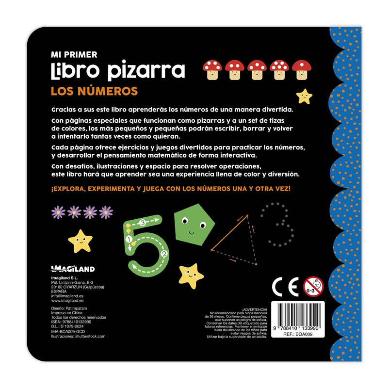 Mi Primer Libro Pizarra Los Números