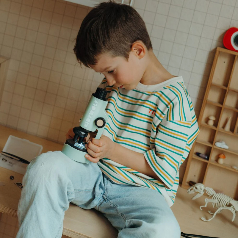 Microscopio Verde Kidywolf