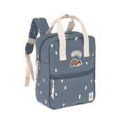 Mini Mochila Square Happy Prints Blue