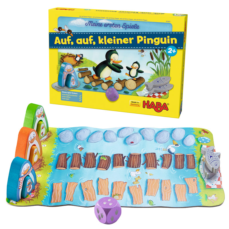 HABA I Miei Primi Giochi - Su, Su, Piccolo Pinguino! - Gioco Da Tavolo Per Bambini Da 2 Anni In Su (2-4 Giocatori, 5-10 Min)