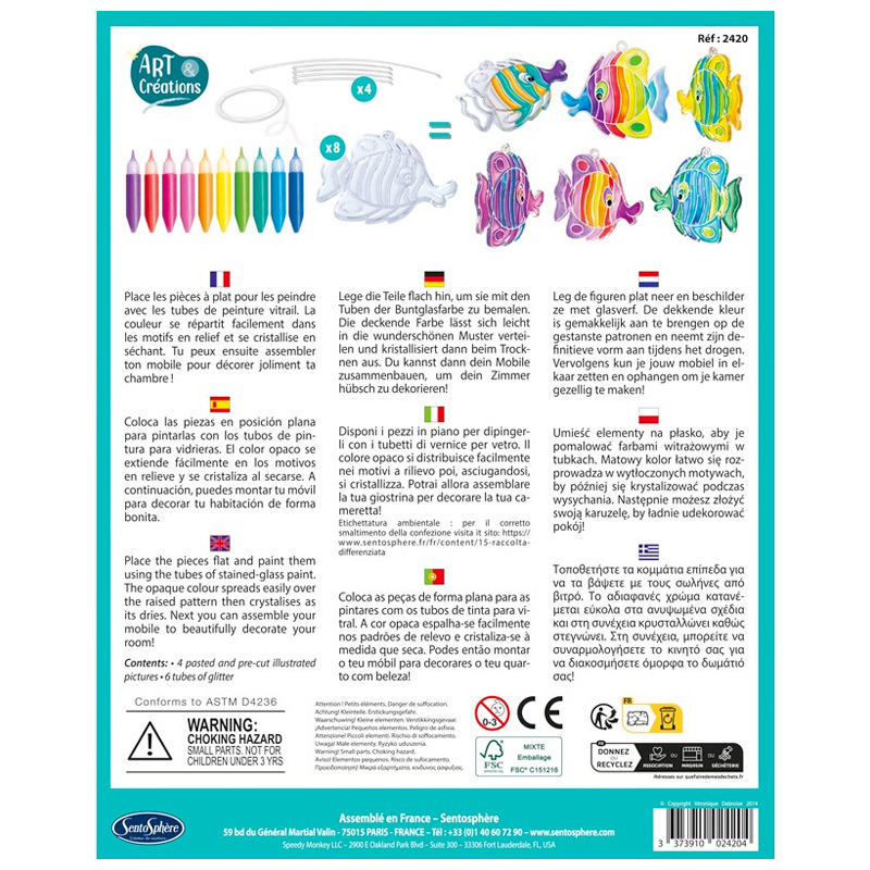 Mobile Vitrail Peixes