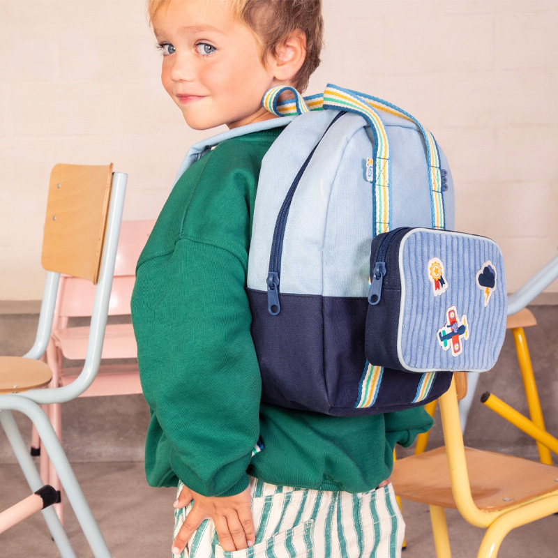 Mochila Azul Océano Jules Mix & Match