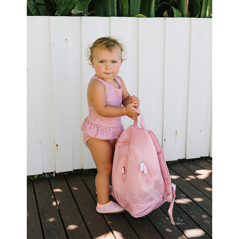 Mochila Infantil Antiarena Whale Pink