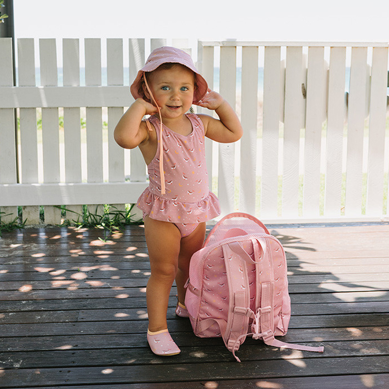 Mochila Infantil Antiarena Whale Pink