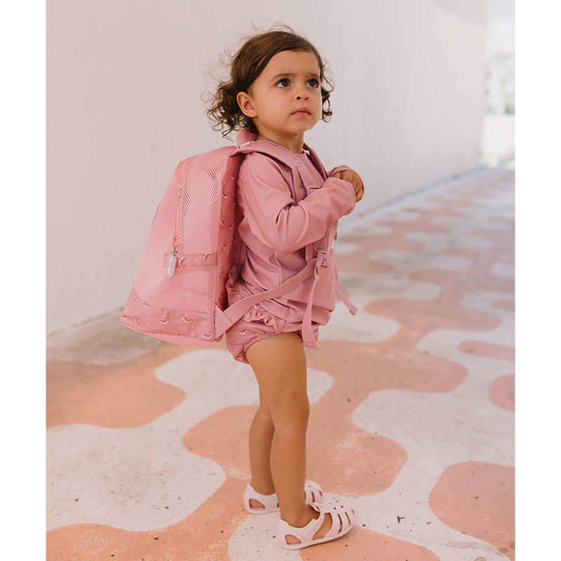 Mochila Infantil Antiarena Whale Pink