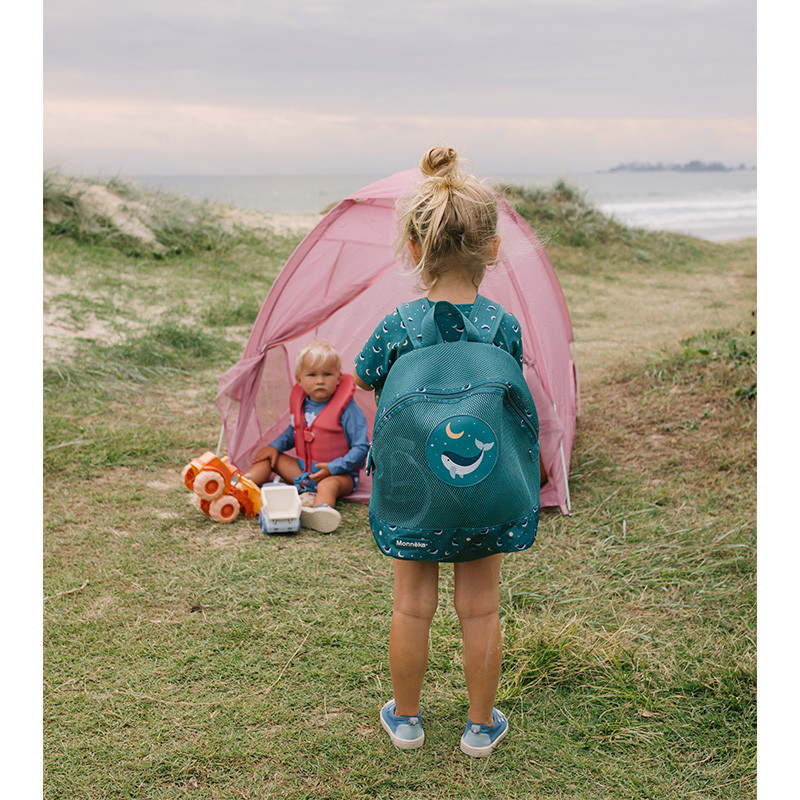 Mochila Infantil Antiarena Whale Teal