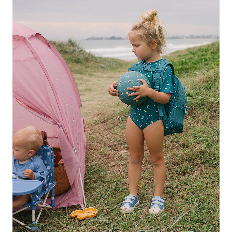 Mochila Infantil Antiarena Whale Teal